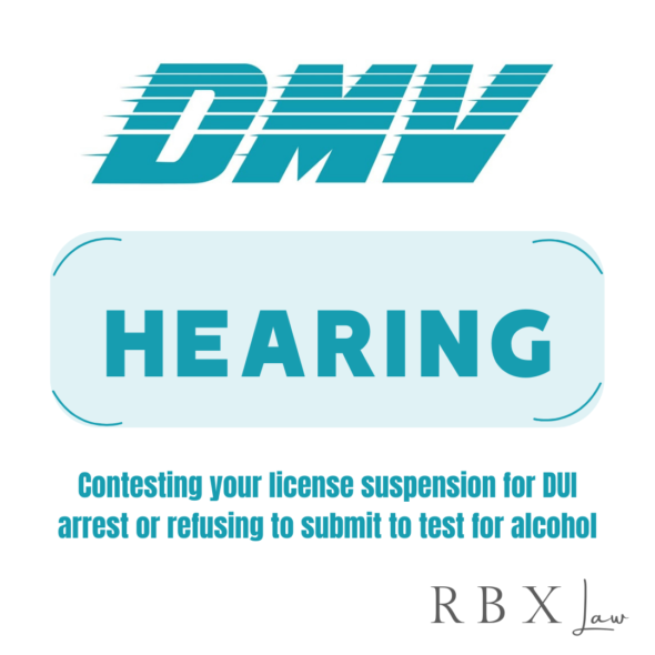DMV Hearing for DUI Case